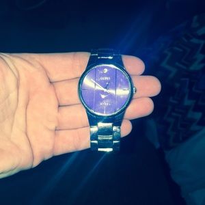 Men's guess watch blue face