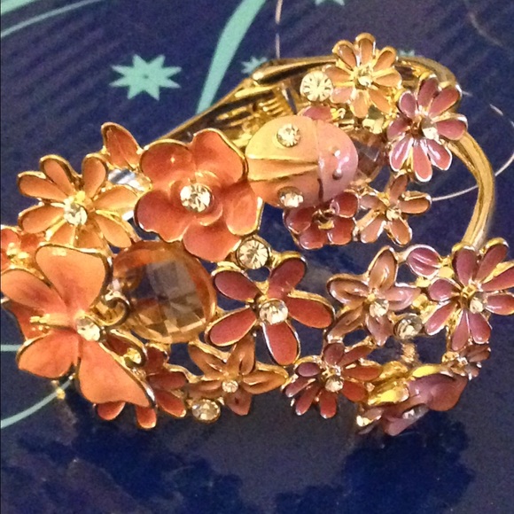 Pink Enamel Bracelet