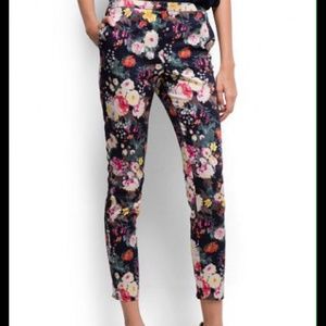 Mango floral print pants