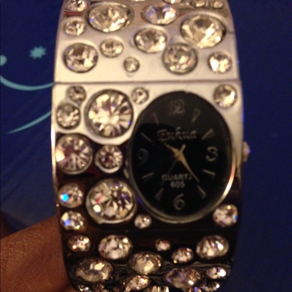 Silver Cuff Watch - Picture 2 of 3