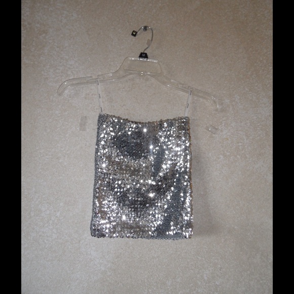 NEW Silver tube top