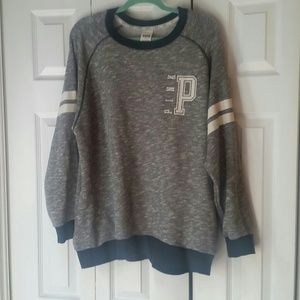 Grey victoria secret pink pull over