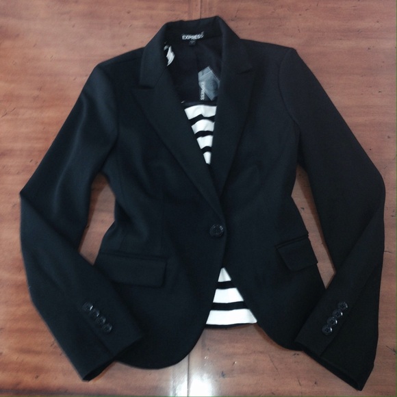 🎉HP🎉NWT Express black, one-button blazer
