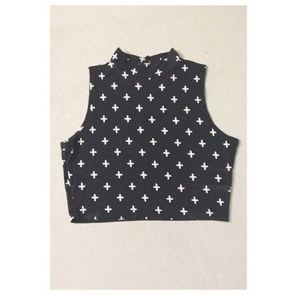 CROSS CROP TOP