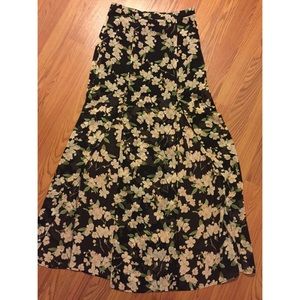 2 Slit Floral Maxi Skirt