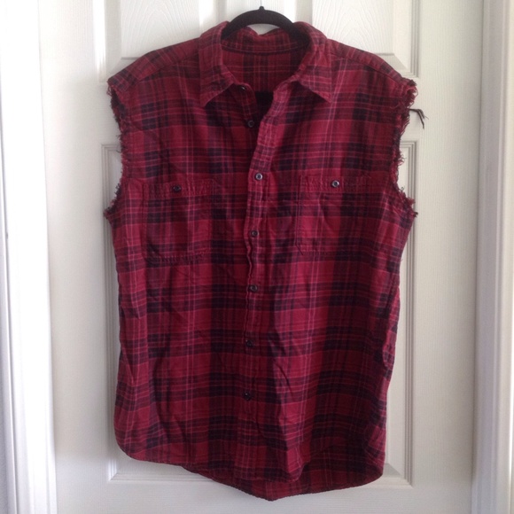 Urban Outfitters Tops - NWOT Urban renewal sleeveless flannel shirt
