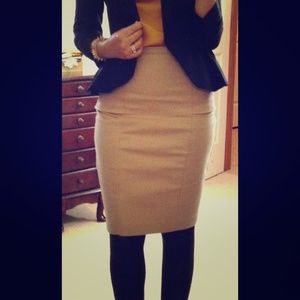 Khaki Pencil Skirt