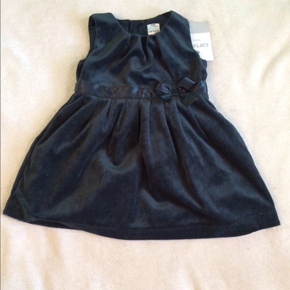 Velvet baby girl holiday dress