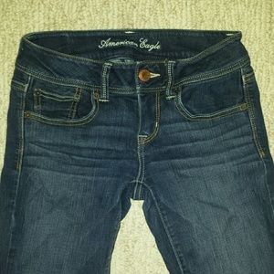 Size 4 Long, American Eagle Slim Boot Jeans