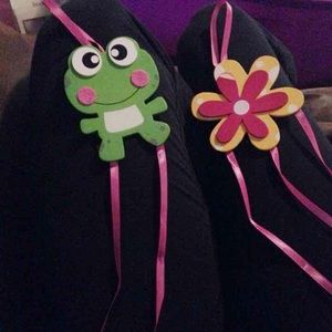 Hair tie holder (kids) curl iron, and krimper