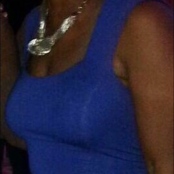 Blue bodycon ruched dress - Picture 3 of 3