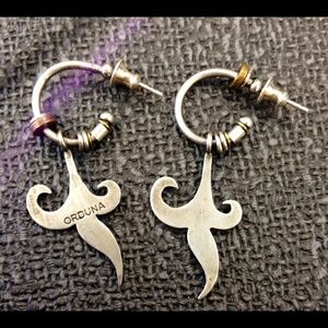 Beth Orduna sterling silver earrings.
