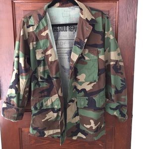 The Laundry Room camo military jacket