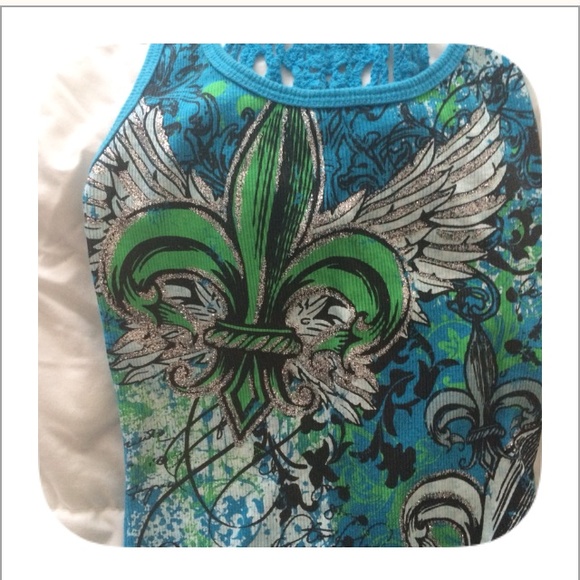 💖Blue Tank Top - Picture 3 of 4