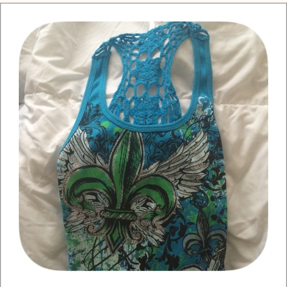 💖Blue Tank Top - Picture 4 of 4