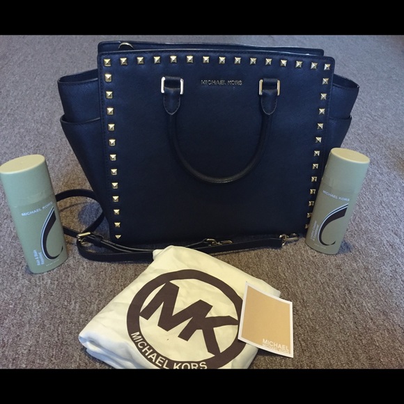 Large Selma studded Satchel