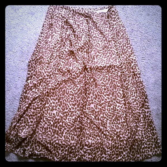 Animal print skirt