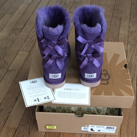 UGG Boots - 👇PRICE DROP👇 AUTHENTIC  purple bailey bow Uggs