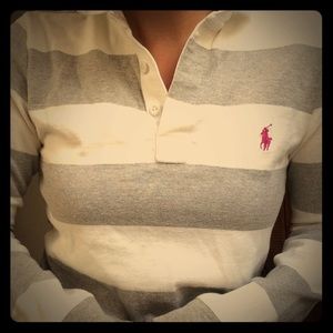 Striped Ralph Lauren long sleeved polo