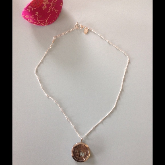 New Origami Owl medium silver living locket set