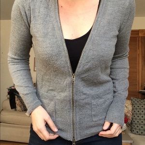 Comfy J.  Crew zip cardigan