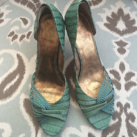 Nine West - Teal heeled sandals