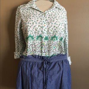 Beautiful spring lightweight cotton top