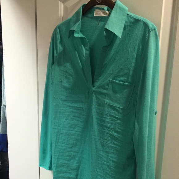 Small Love/tree mint long sleeve shirt