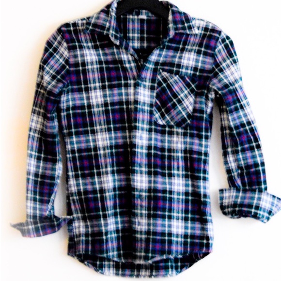 Blue And Green Flannel