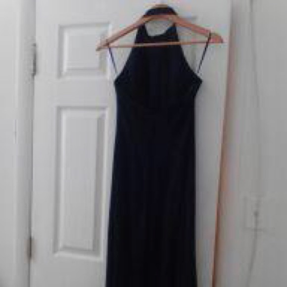 Deep Navy Blue Prom Dress - Picture 4 of 4