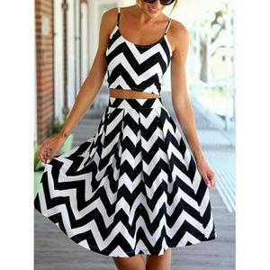 Chevron 2 piece dress