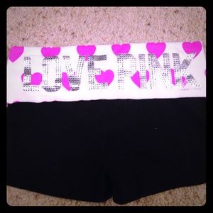 Pink Yoga shorts