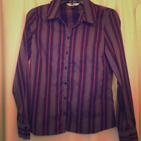 stripe button up