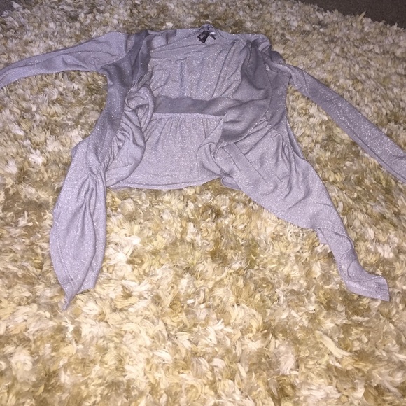 Silver sparkly cardigan