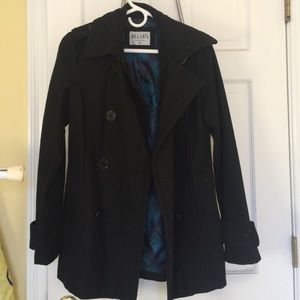 black pea coat