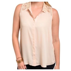 Peach Sleeveless Top