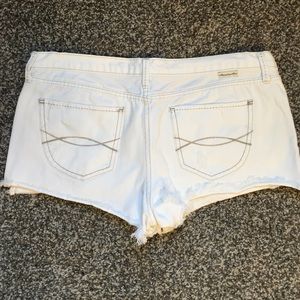 White A&F shorts