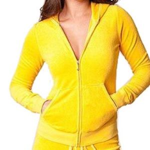Juicy Couture Yellow Terry Tracksuit Top - P