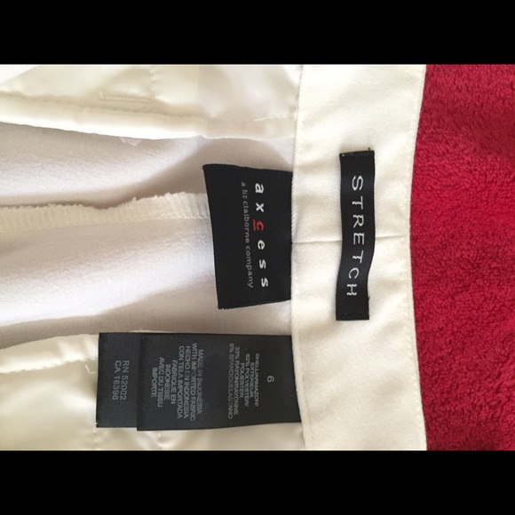 Axcess Ivory Dress Pants Size 6 - Picture 3 of 4