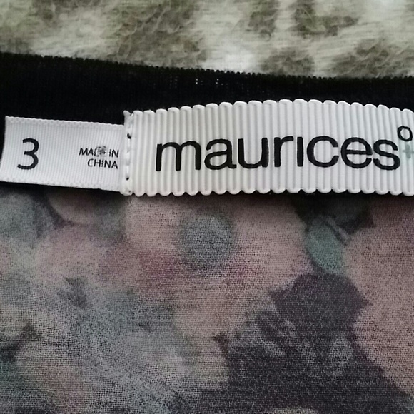 Floral zip up cover up/top - Picture 2 of 3