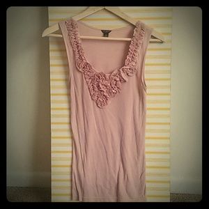 Rose pink detailed tank