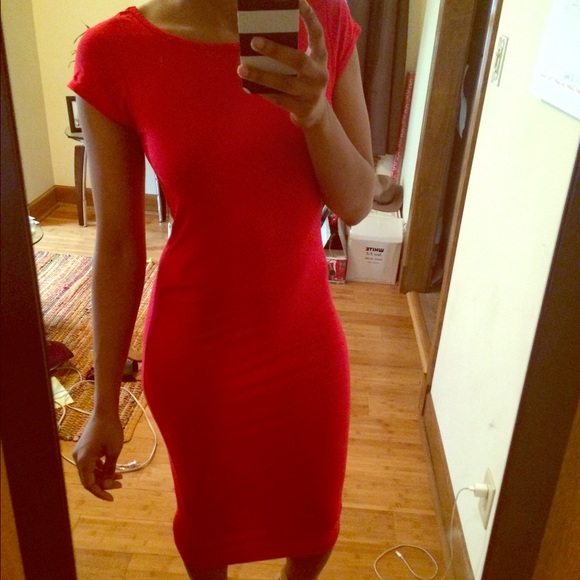 Red Asos Midi Dress