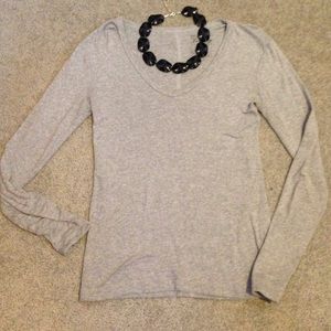 Heather Grey V-Neck Tee