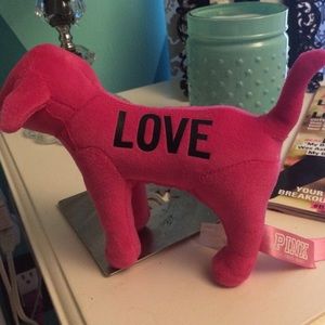 Victoria's Secret pink dog