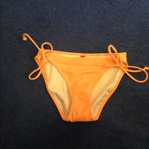 Orange Victoria's Secret bathing suit bottom