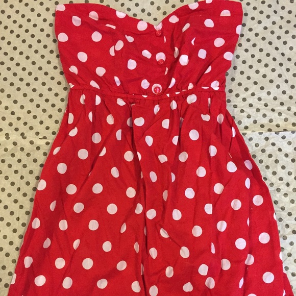 Red and White Polka Dot Dress!