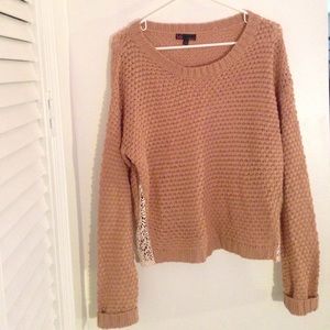 Dark Blush Sweater with Lace‼️