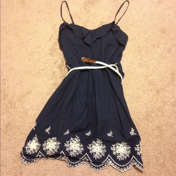 Navy blue sundress
