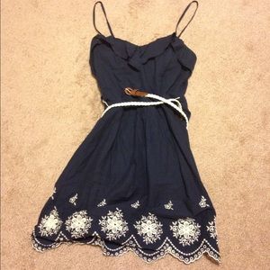 Navy blue sundress