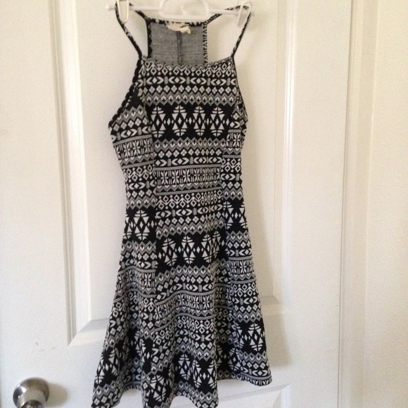 Tribal Print Fit and Flare Dress